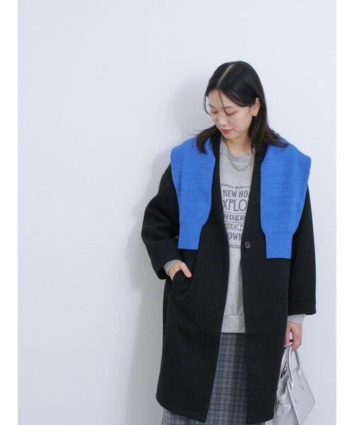 Samansa Mos2 blue  はっすい sorona 中わたコート 撥水 Samansa Mos2 blue（サマンサモスモスブルー）の「マルチ