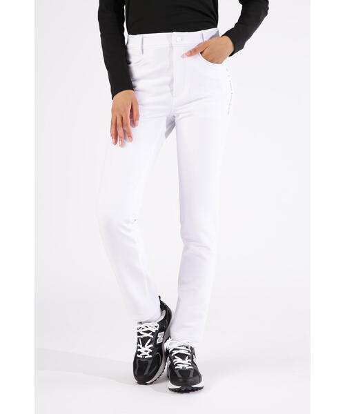 【ホワイト】4WAYストレッチ スリム ロングパンツ (WOMENS) 4WAYストレッチ 撥水 スリム ロングパンツ (WOMENS SPORT) 【公式通販】