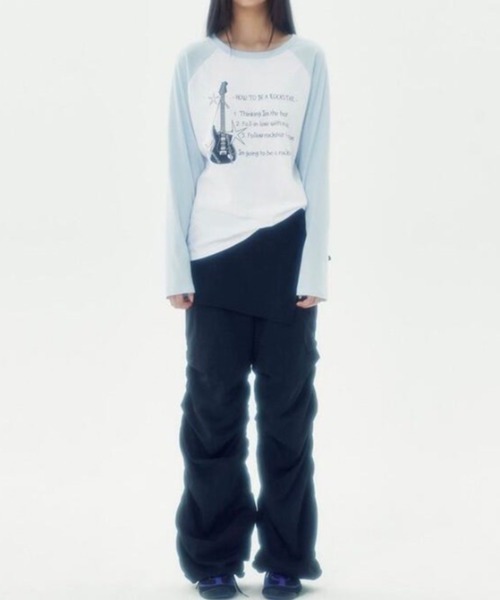 韓国ブランド runningHIGH ランニングハイ ROCKSTAR RAGLAN LONG