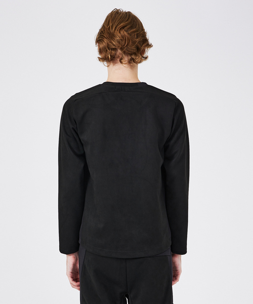 DESIGNWORKS(デザインワークス)の「【セットアップ対応】フェイクスウェード 長袖Tシャツ(Tシャツ/カットソー・メンズ・グレー/ブラック・50/46/48)」の5枚目の写真