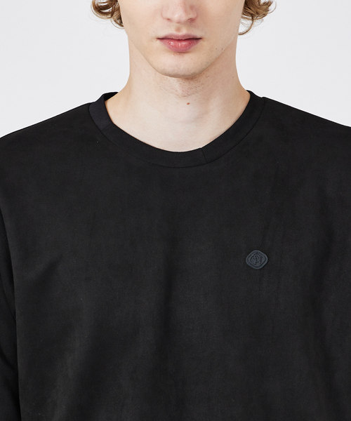 DESIGNWORKS(デザインワークス)の「【セットアップ対応】フェイクスウェード 長袖Tシャツ(Tシャツ/カットソー・メンズ・グレー/ブラック・50/46/48)」の6枚目の写真