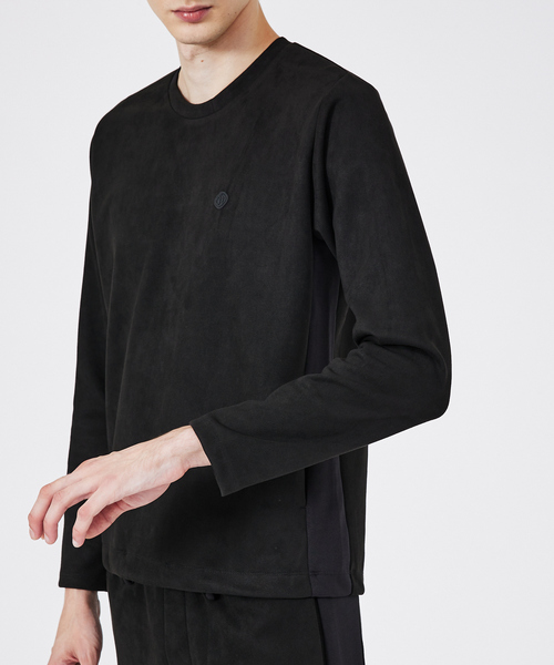 DESIGNWORKS(デザインワークス)の「【セットアップ対応】フェイクスウェード 長袖Tシャツ(Tシャツ/カットソー・メンズ・グレー/ブラック・50/46/48)」の7枚目の写真