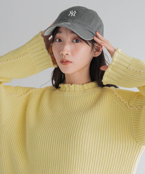 LOWRYS FARM（ローリーズファーム）の「プリプリニットＬＳ 133564（ニット/セーター・レディース・イエロー/ブラック/オフホワイト・FREE）」の8枚目の写真