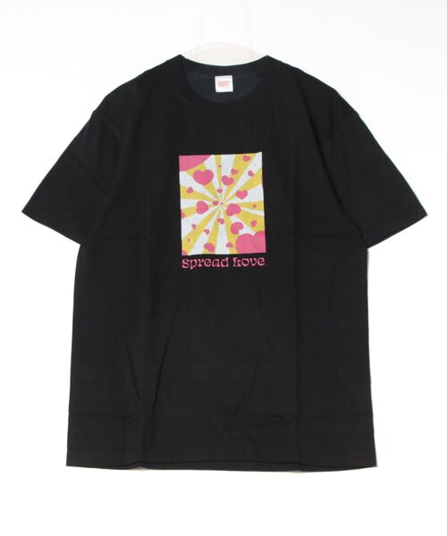 ARCHIVER(アーカイバ)の「【8】【it】【Spread Love】オリジナルプリント S/S T(Tシャツ/カットソー・レディース・ホワイト/ブラック・MEDIUM)」の2枚目の写真