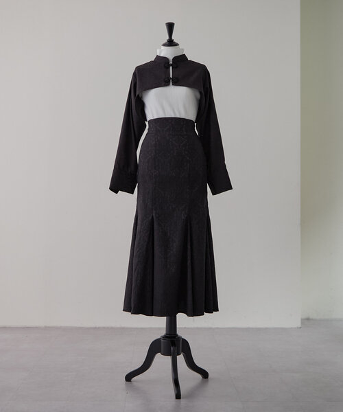 Mavie..7（メヴィセットゥ）の「【Mavie..7】ボレロブラウス+ボトルネックニット（シャツ/ブラウス・レディース・ブラック・FREE）」の19枚目の写真