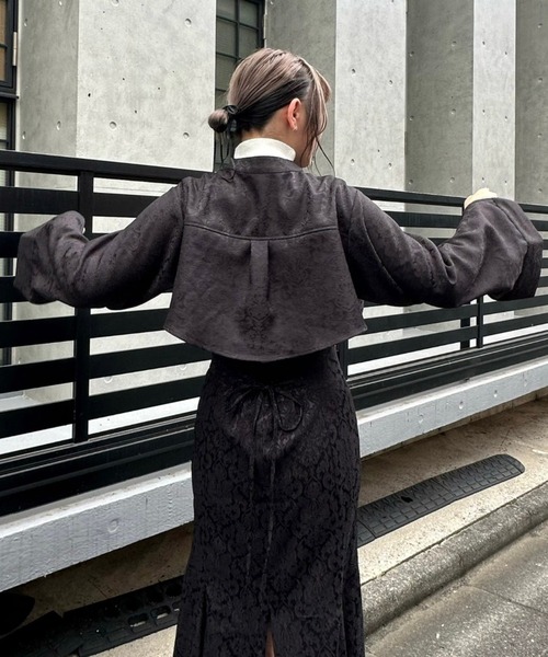 Mavie..7（メヴィセットゥ）の「【Mavie..7】ボレロブラウス+ボトルネックニット（シャツ/ブラウス・レディース・ブラック・FREE）」の5枚目の写真