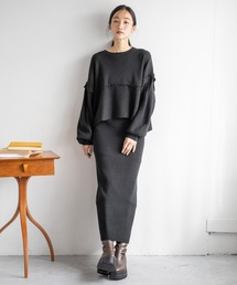 LOWRYS FARM | メローニットSETUP 160647(ワンピース)