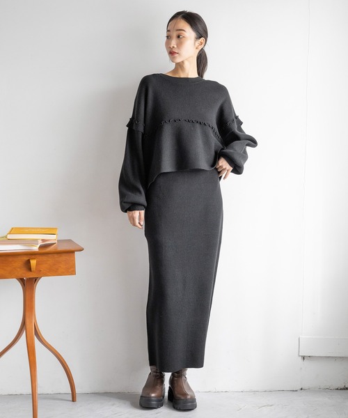 トップス sold out セール】メローニットSETUP 160647（ワンピース）｜LOWRYS FARM