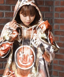 1111clothing（ワンフォークロージング）の「ベロア 総柄 パーカー / Velour all-over patterned parka（パーカー・メンズ）」