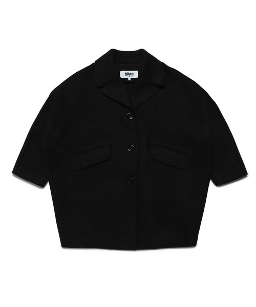 キッズのノーカラージャケット（ブラック/黒色系）ファッション通販