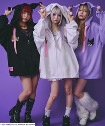 GALFY×クロミコラボ みんな大好きボンディングパーカー/ジップアップフーディー メンズ レディース