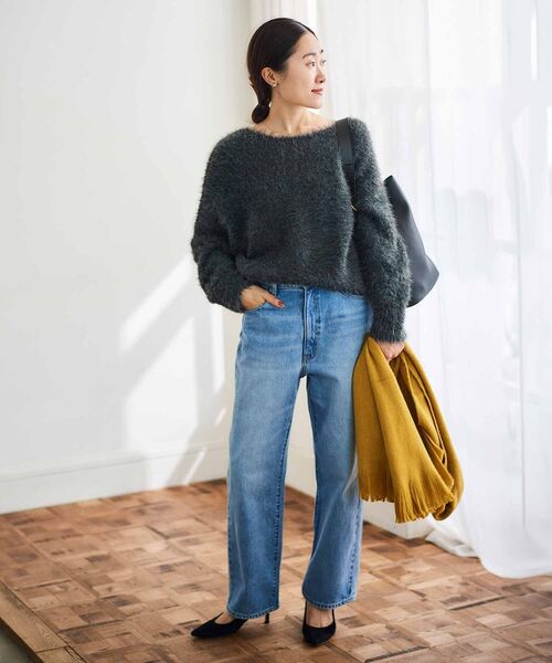 le.coeur blanc（ルクールブラン）の「ソフトホーボーバッグ（ショルダーバッグ・レディース・ブラック/ベージュ・FREE）」の14枚目の写真