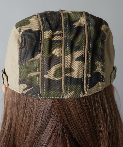 SPINNS（スピンズ）の「カモフラ柄ハンチング（ハンチング/ベレー帽・レディース・ベージュ/カーキ・ONESIZE）」の11枚目の写真