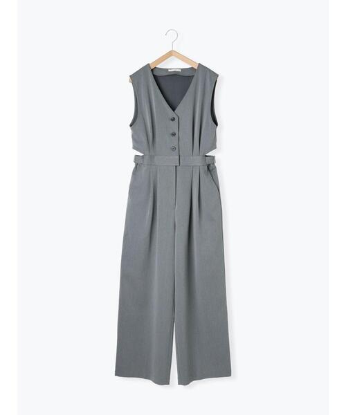 so4u（ソーフォーユー）の「Vネックサロペット（その他パンツ・レディース・ブラック/グレー・S/M）」の9枚目の写真