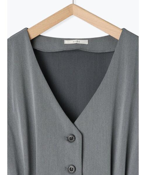 so4u（ソーフォーユー）の「Vネックサロペット（その他パンツ・レディース・ブラック/グレー・S/M）」の11枚目の写真