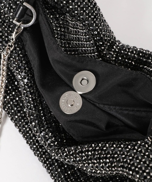 Andemiu（アンデミュウ）の「キラキラビジューバック289046（ハンドバッグ・レディース・ブラック・FREE）」の9枚目の写真