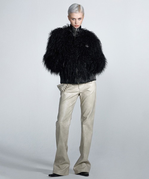 SCULPTOR（スカルプター）の「Faux Mongolian Shearling Jacket/フォー