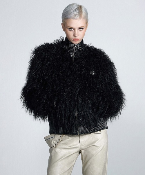 SCULPTOR（スカルプター）の「Faux Mongolian Shearling Jacket/フォー