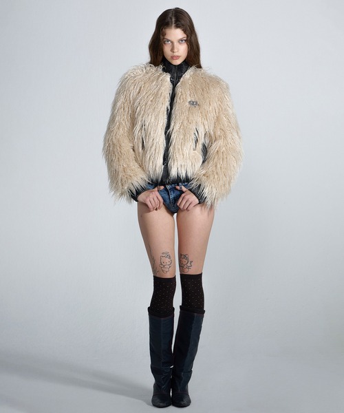 SCULPTOR（スカルプター）の「Faux Mongolian Shearling Jacket/フォー