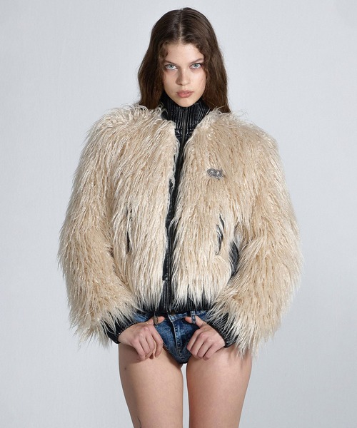 SCULPTOR（スカルプター）の「Faux Mongolian Shearling Jacket/フォー