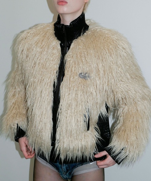 SCULPTOR（スカルプター）の「Faux Mongolian Shearling Jacket/フォー