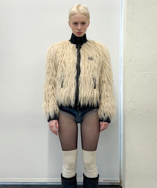 SCULPTOR（スカルプター）の「Faux Mongolian Shearling Jacket/フォー