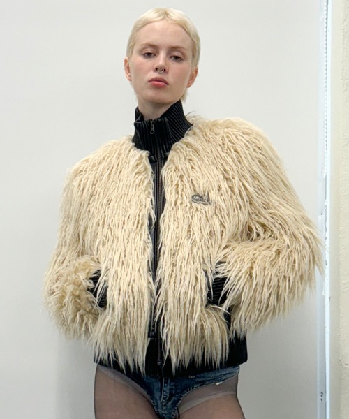 SCULPTOR（スカルプター）の「Faux Mongolian Shearling Jacket/フォー
