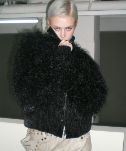 SCULPTOR（スカルプター）の「Faux Mongolian Shearling Jacket/フォー
