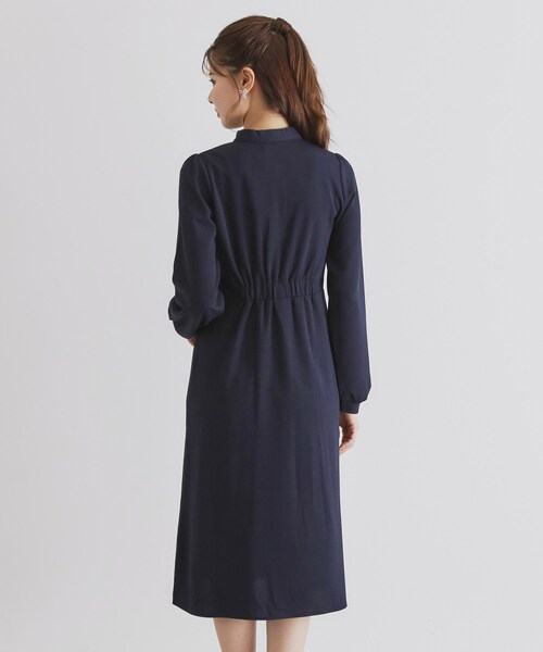 index(インデックス)の「◆ストレッチボウタイワンピース【洗濯機洗い可】(ワンピース・レディース・ネイビー/チャコールグレー/ナチュラル・40/38/42/36)」の18枚目の写真