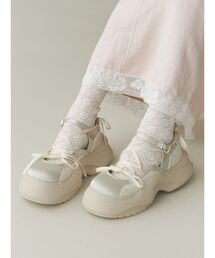 merry jenny | レースアップサテンスニーカー(スニーカー)