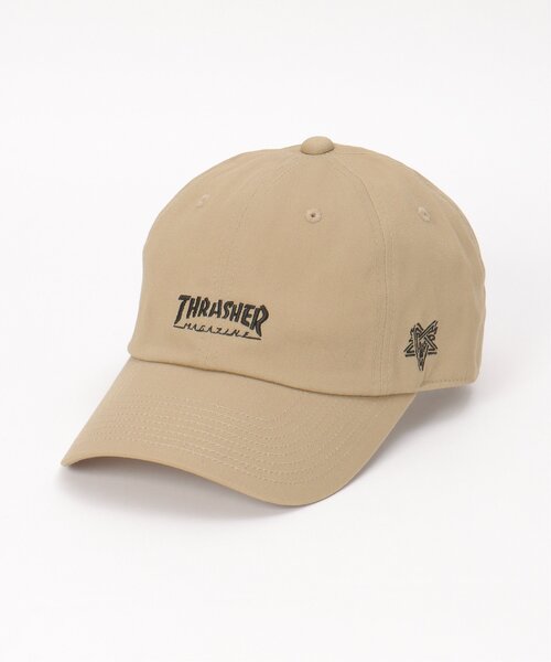 THRASHER（スラッシャー）の「THRASHER スラッシャー ロゴキャップ（キャップ・メンズ・ネイビー/ブラック/ベージュ/ホワイト/グレー・フリー）」の4枚目の写真