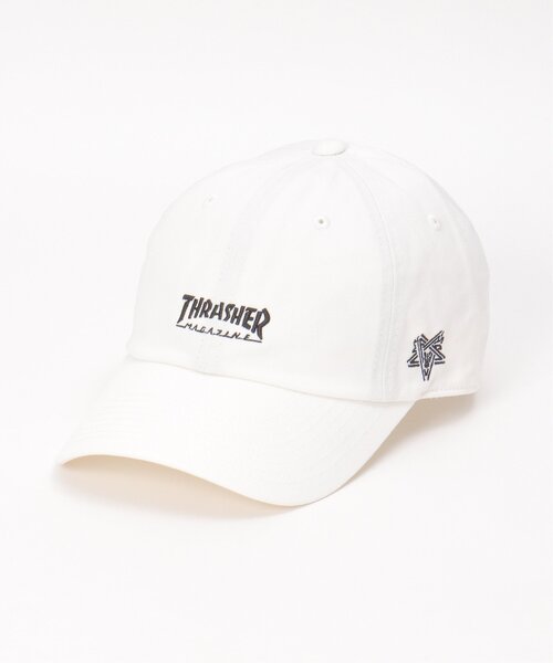 THRASHER（スラッシャー）の「THRASHER スラッシャー ロゴキャップ（キャップ・メンズ・ネイビー/ブラック/ベージュ/ホワイト/グレー・フリー）」の6枚目の写真
