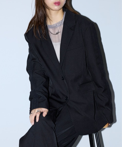 【セール】【MAISON BREEZE reveur】side lace tailored jacket（テーラードジャケット）｜MAISON BREEZE reveur（メゾンブリーズレヴール）
