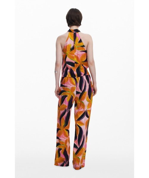 Desigual(デシグアル)の「花柄トロピカルリーフ ワイドパンツ(その他パンツ・レディース・レッド・M/S/XS/XXL/L/XL)」の5枚目の写真