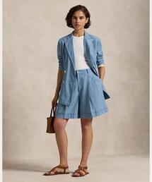 POLO RALPH LAUREN（ポロ ラルフ ローレン）の「プリーテッド コットン シャンブレー ショートパンツ（その他パンツ）」