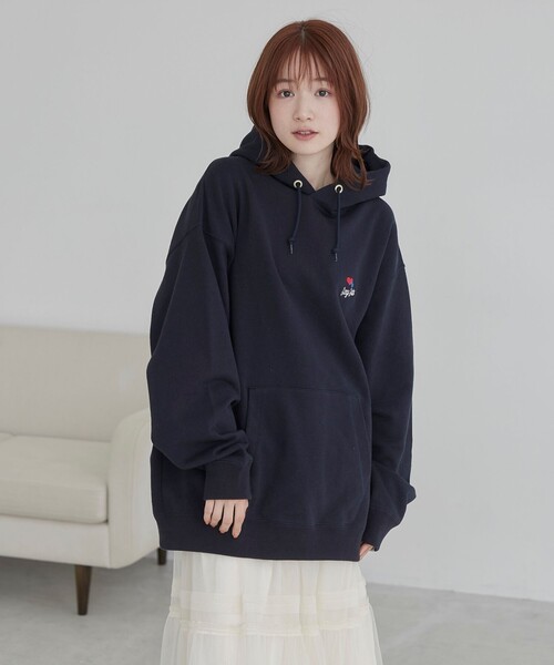 coen(コーエン)の「SunnySports(サニースポーツ)別注 ワンポイントハート刺繍パーカー(パーカー・メンズ・ホワイト/ネイビー・M/L/XL)」の11枚目の写真