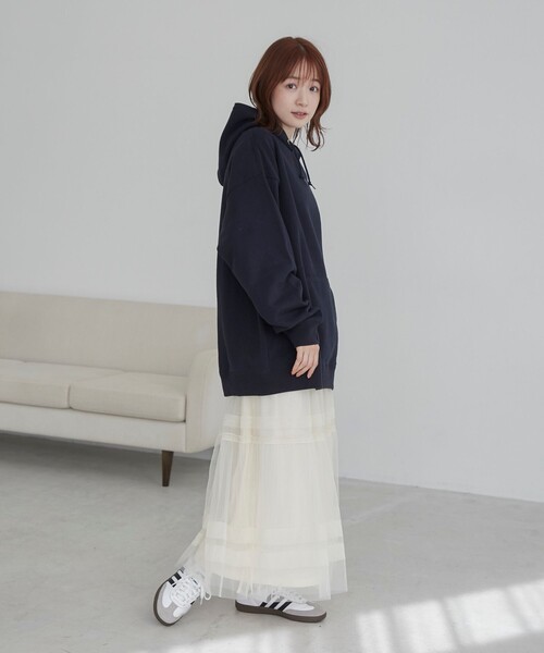 coen(コーエン)の「SunnySports(サニースポーツ)別注 ワンポイントハート刺繍パーカー(パーカー・メンズ・ホワイト/ネイビー・M/L/XL)」の12枚目の写真
