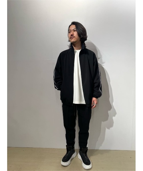 onegravity（ワングラビティ）の「onegravity / インシームライン リブパンツ（スウェットパンツ・メンズ・チャコールグレー/ブラック・LARGE/MEDIUM/SMALL/X-LARGE）」の4枚目の写真