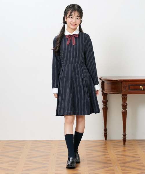 フォーマルワンピース　女児 セール】【卒業】フォーマルワンピース（リボン付き）（女の子
