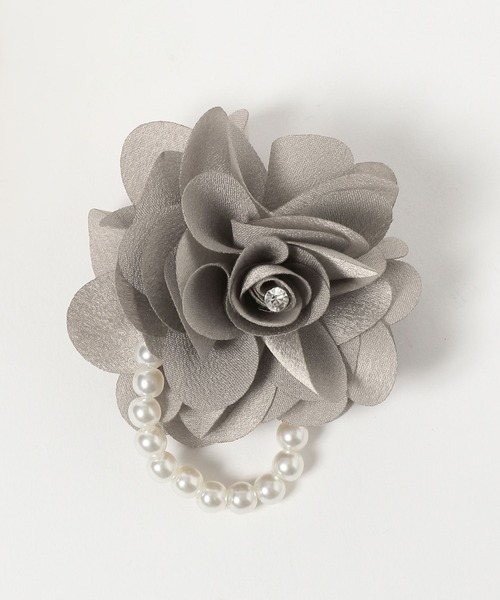 GLOBAL WORK（グローバルワーク）の「シェルパール&コサージュ/250497（ネックレス・レディース・ピンク/グレー・ONE SIZE）」の5枚目の写真