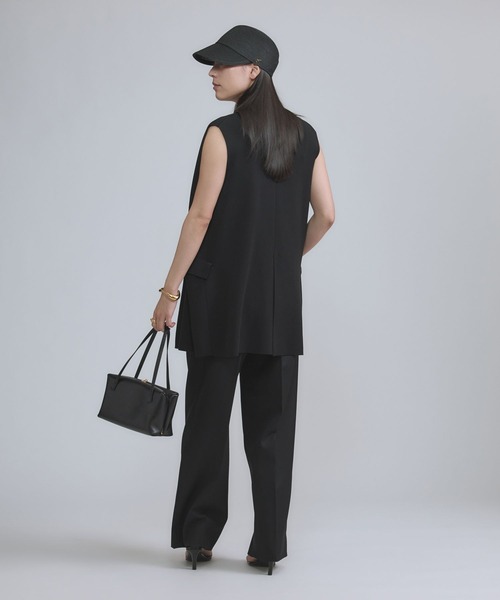 Chaos（カオス）の「Chaos(カオス)/シルクコンベスト　【セットアップ可】（ベスト・レディース・ホワイト/ネイビー/ブラック/クリーム/ネイビー系・FREE）」の12枚目の写真