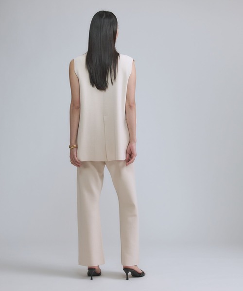 Chaos（カオス）の「Chaos(カオス)/シルクコンベスト　【セットアップ可】（ベスト・レディース・ホワイト/ネイビー/ブラック/クリーム/ネイビー系・FREE）」の18枚目の写真