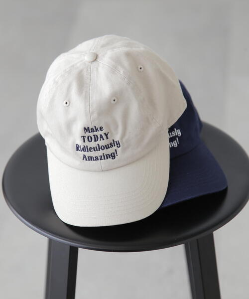 FREE'S MART（フリーズマート）の「◆ロゴキャップ（キャップ・レディース・ネイビー/ベージュ・ﾌﾘ-）」の8枚目の写真