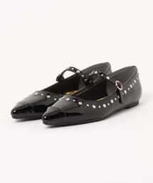【YOSUKE】ポインテッドトゥスタッズパンプス 2820036