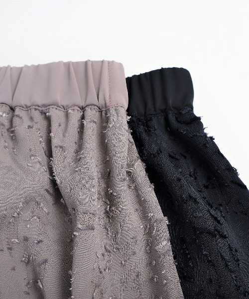 セール】【L～5L 大きいサイズ】カットジャガード ナロースカート