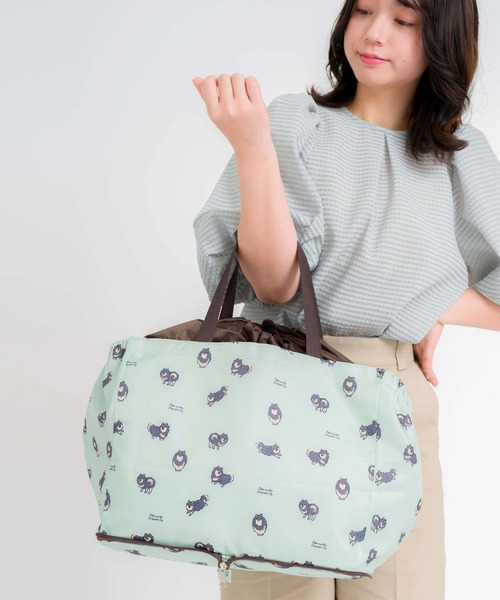 MARAI(マーライ)の「保冷保温ショッピングバッグ エコバッグ(エコバッグ/サブバッグ・レディース・パープル/ブラック/グレー/ネイビー/ピンク/ブルー/ホワイト×ブラック/グリーン/パープル系その他/ブラック系その他・FREE)」の5枚目の写真