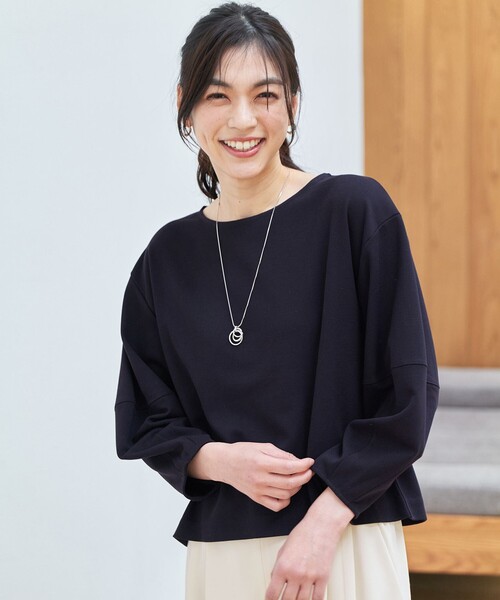 ANY(エニィ)の「【5色展開】サカリバランタンスリーブプルオーバー(Tシャツ/カットソー・レディース・アイボリー系/グリーン系/ベージュ系/ブラック系/ブルー系・F)」の10枚目の写真