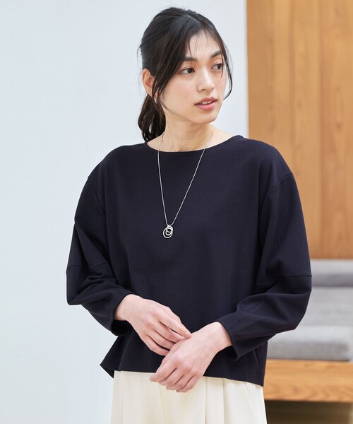 ANY(エニィ)の「【5色展開】サカリバランタンスリーブプルオーバー(Tシャツ/カットソー・レディース・アイボリー系/グリーン系/ベージュ系/ブラック系/ブルー系・F)」の11枚目の写真