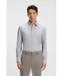 BOSS（ボス）の「スリムフィットシャツ マイクロストラクチャード パフォーマンスストレッチ ジャージー（シャツ/ブラウス）」