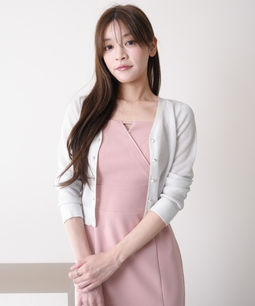 LIPSERVICE(リップサービス)の「コンパクトシアーカーディガン(カーディガン/ボレロ・レディース・ホワイト/ブラック/レッド/その他1・FREE)」の2枚目の写真